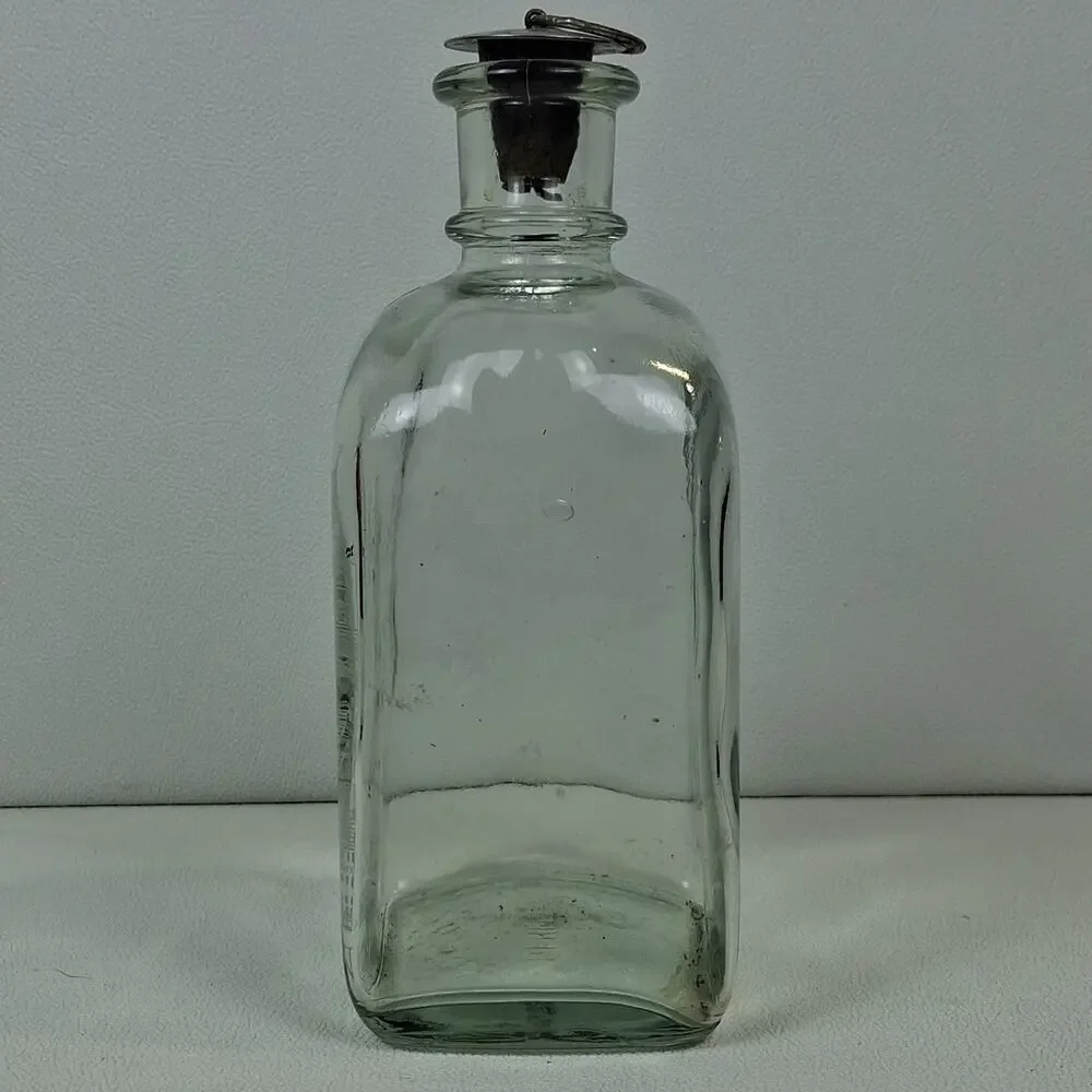 Holmegaard København Decanter Clear Etched City Skyline Denmark 1983 Glass